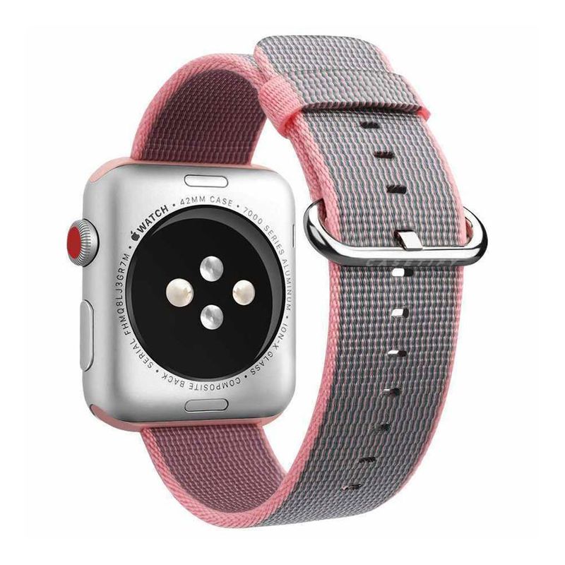 Casetify Nylon Fabric Band Pink 42mm for Apple Watch (Compatible with Apple Watch 42/44/45mm)