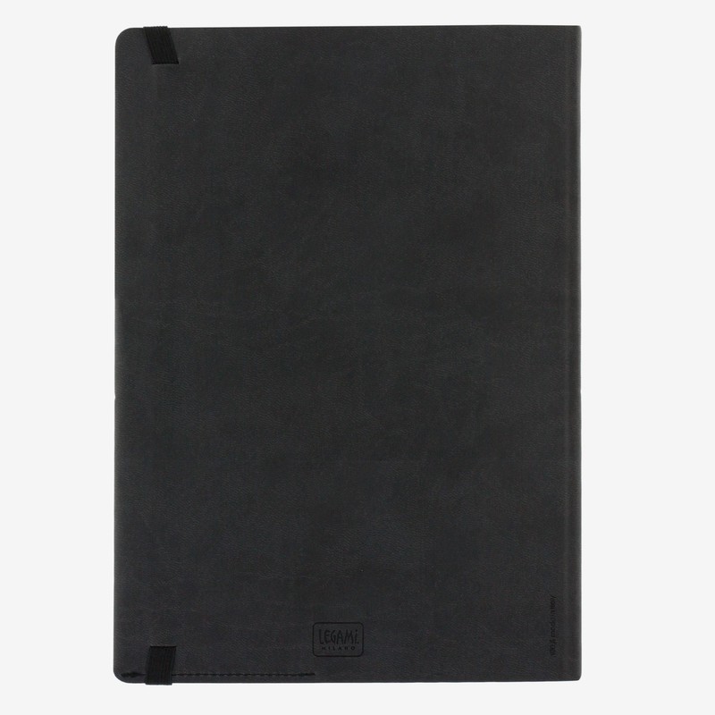 Legami Large Lined Black My Notebook