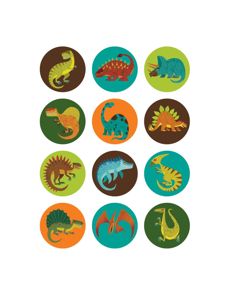 Mudpuppy Mighty Dinosaurs Mini Memory Match Game