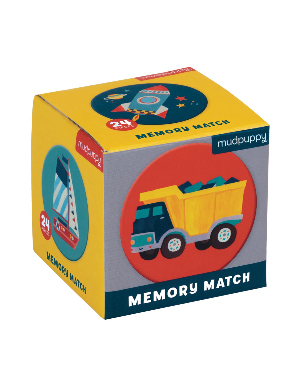 Mudpuppy Transportation Mini Memory Match Game