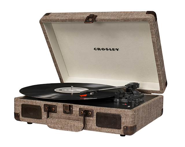 Crosley Cruiser Deluxe Portable Turntable with Built-in Speakers - Havana