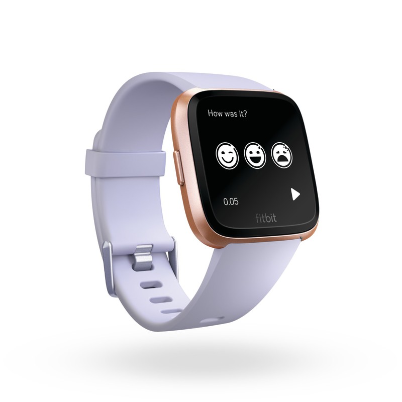 Shop for Fitbit Versa Rose Gold Perwinkle Aluminum Smartwatch Virgin Megastore Oman