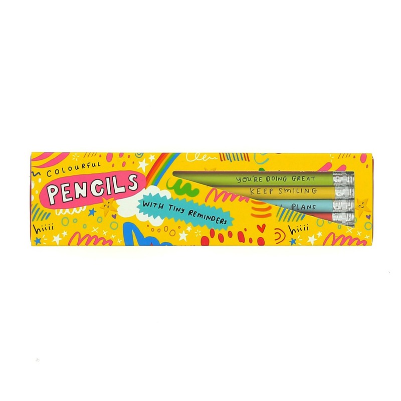 أقلام الرصاص هابي نيوز Happy News (مجموعة مكونة من 6 أقلام) .