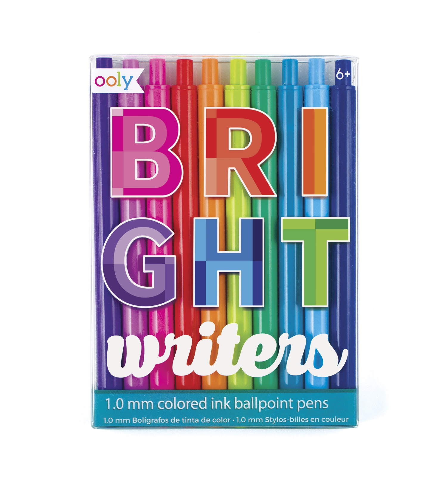 Ooly Bright Writers Colored Ballpoint Pens (Set of 10)