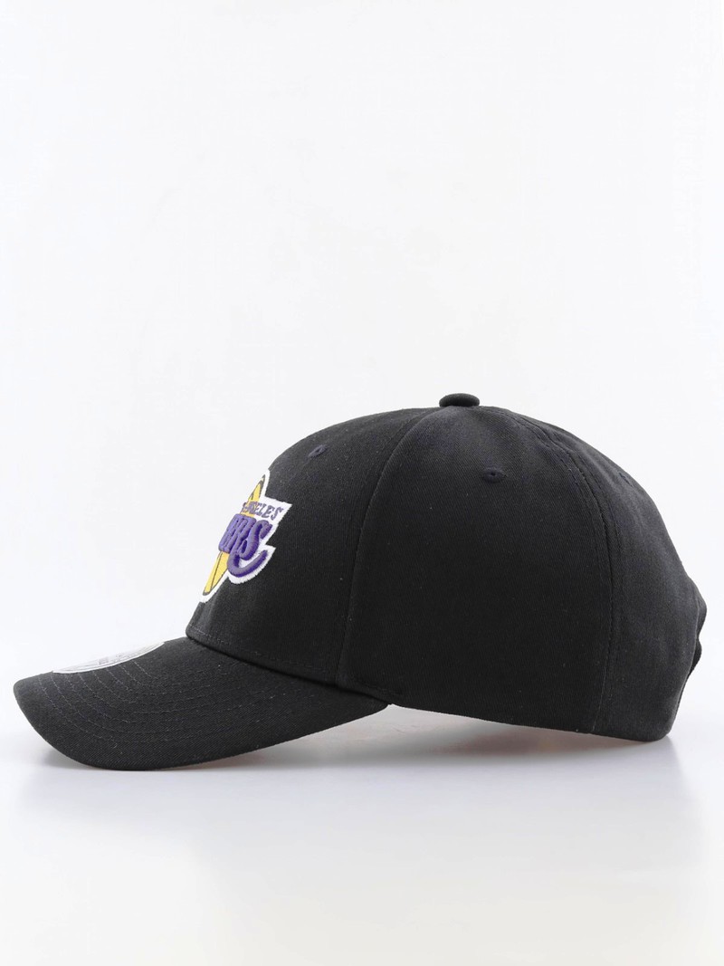 Mitchell & Ness La Lakers Team Logo Low Pro Snapback Men's Cap Black