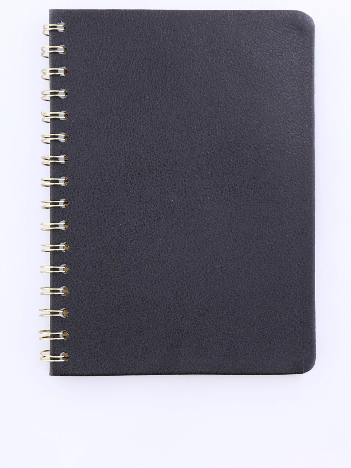 Kikki.K A5 Leather Notebook Spiral Black