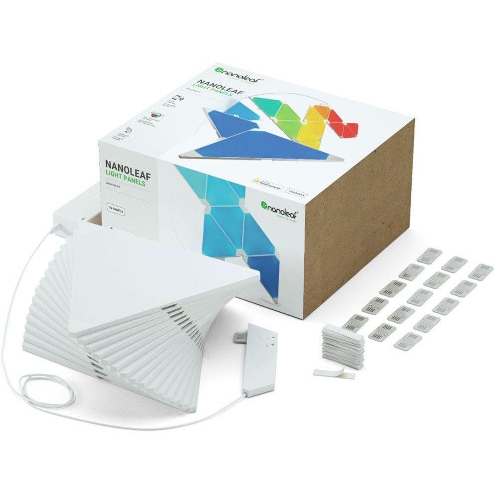 Nanoleaf Aurora Smarter Kit - Rhythm Edition (15 Panels + 1 Controller)