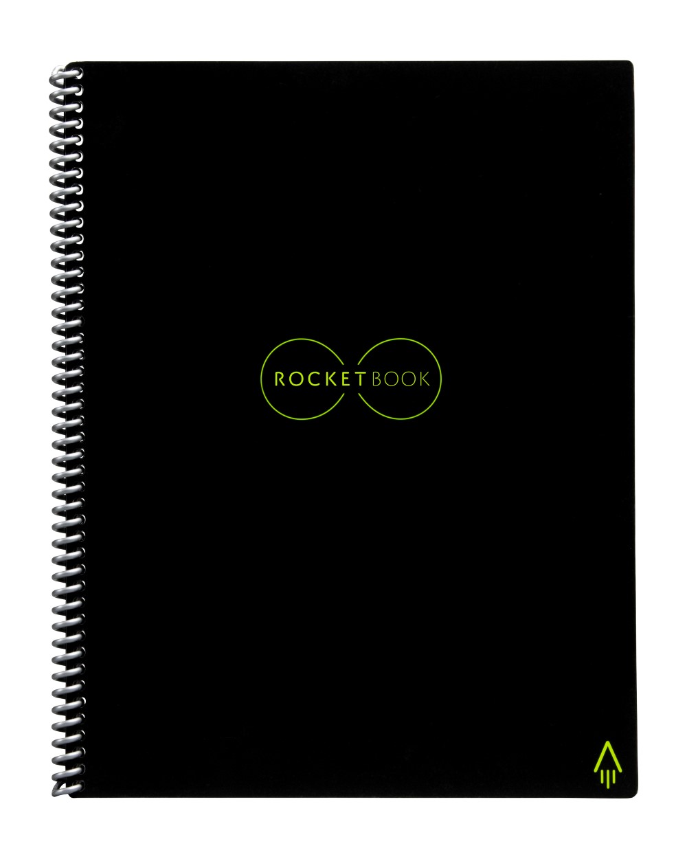 دفتر ملاحظات روكيت بوك أفرلاست أسود ، دفتر ملاحظات ذكي أسود ٨.٥ × ١١ بوصة