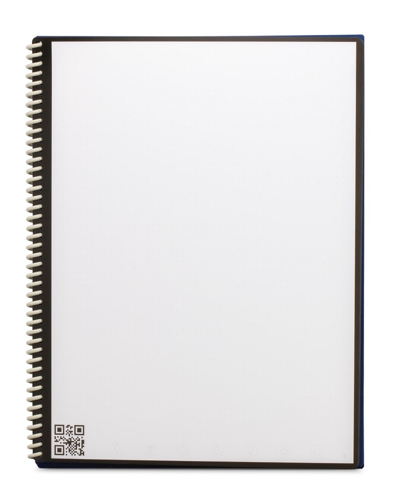 Rocketbook Everlast Executive Dot Grid Reusable Smart Notebook - Dark Blue (6 x 8.8 Inch)