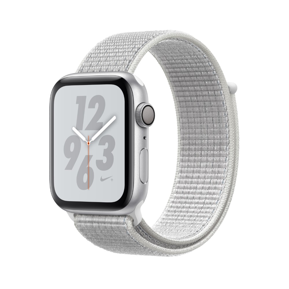 Apple Watch Nike+ Series 4 GPS 44mm Silver Aluminium Case with Summit White Nike Sport Loop