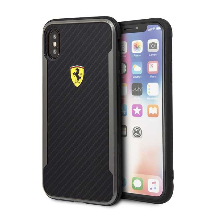 Ferrari Racing Shield Carbon Effect for iPhone XS