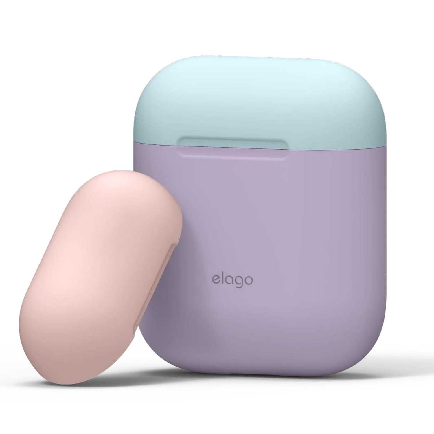 Elago AirPods Duo Case Body Lavender/Top Pink Pastel Blue