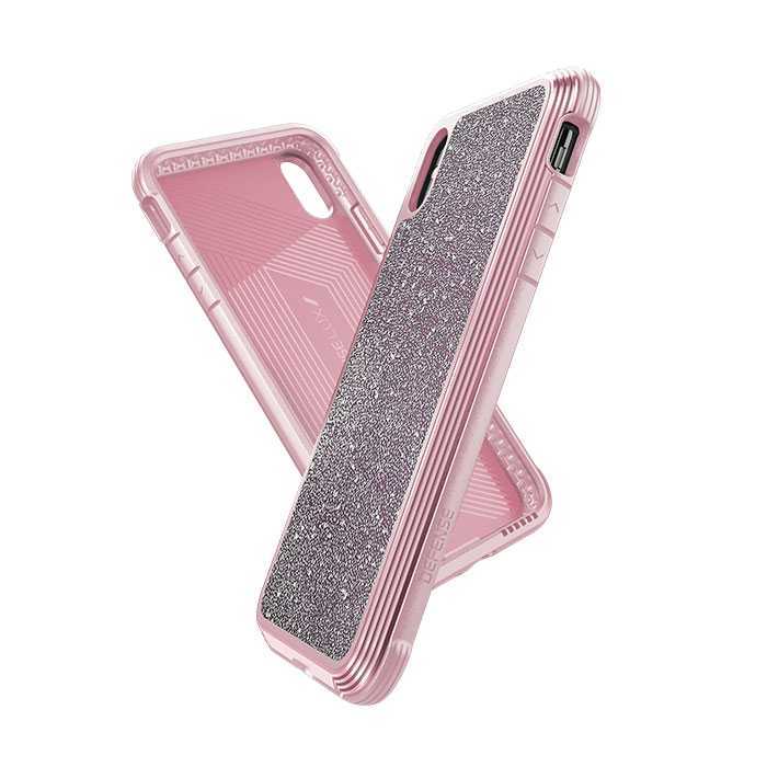 X-Doria Defense Lux Case Pink Glitter for iPhone XS Max