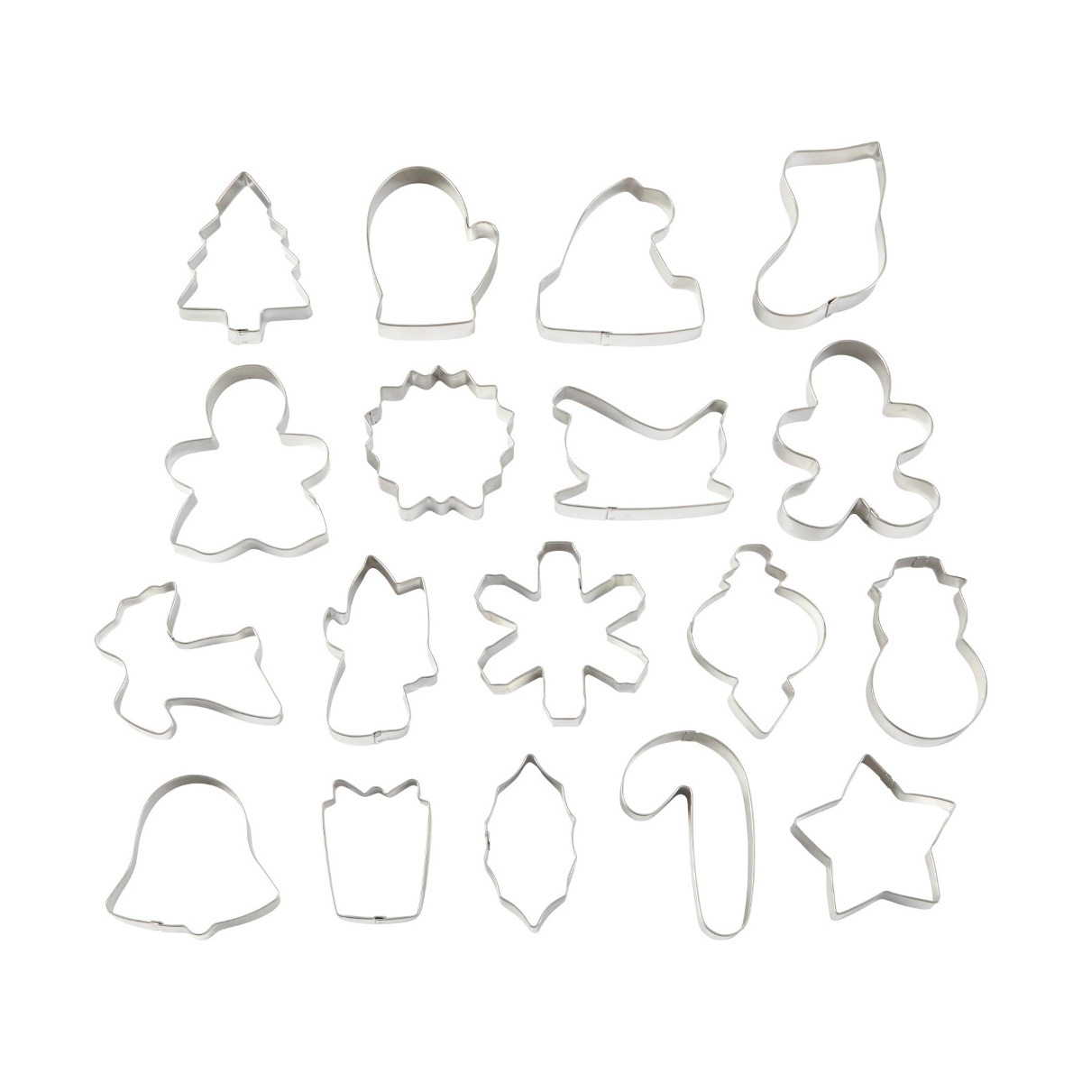 Wilton Holiday Metal Cookie Cutters (Set of 18)