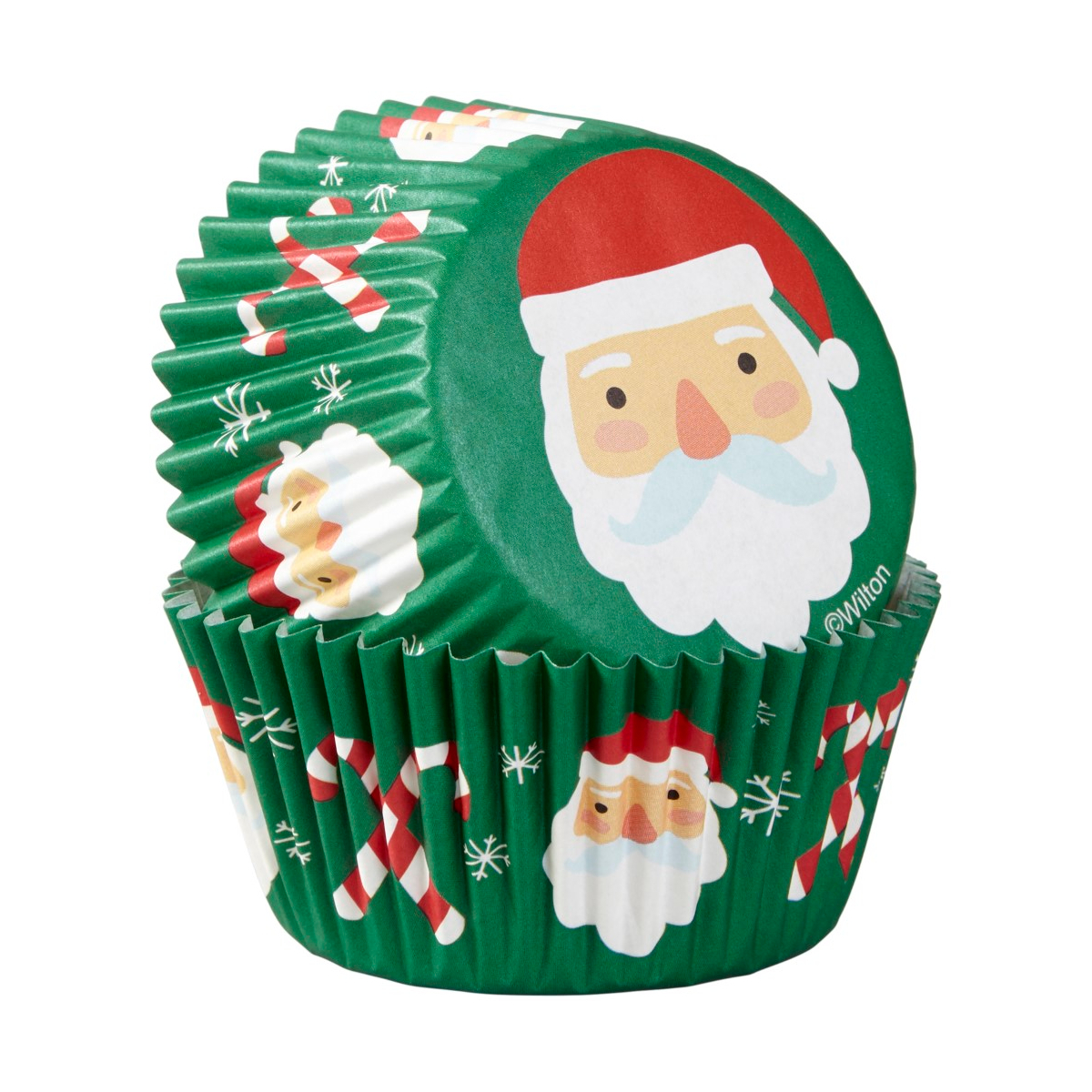 Wilton Standard Baking Cups Santa & Candy Cane
