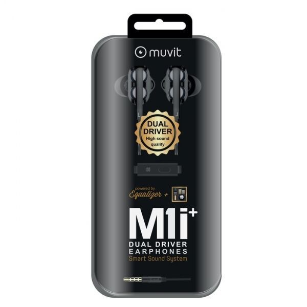 Muvit M1I+ 3.5mm In-Ear Earphones Black