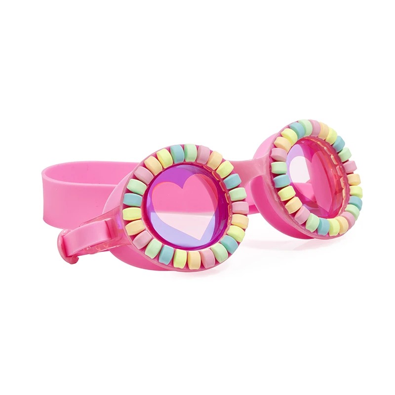 نظارة سباحة للمسبح مُحاطة بجواهر وردية اللون من بلينج 2 أو