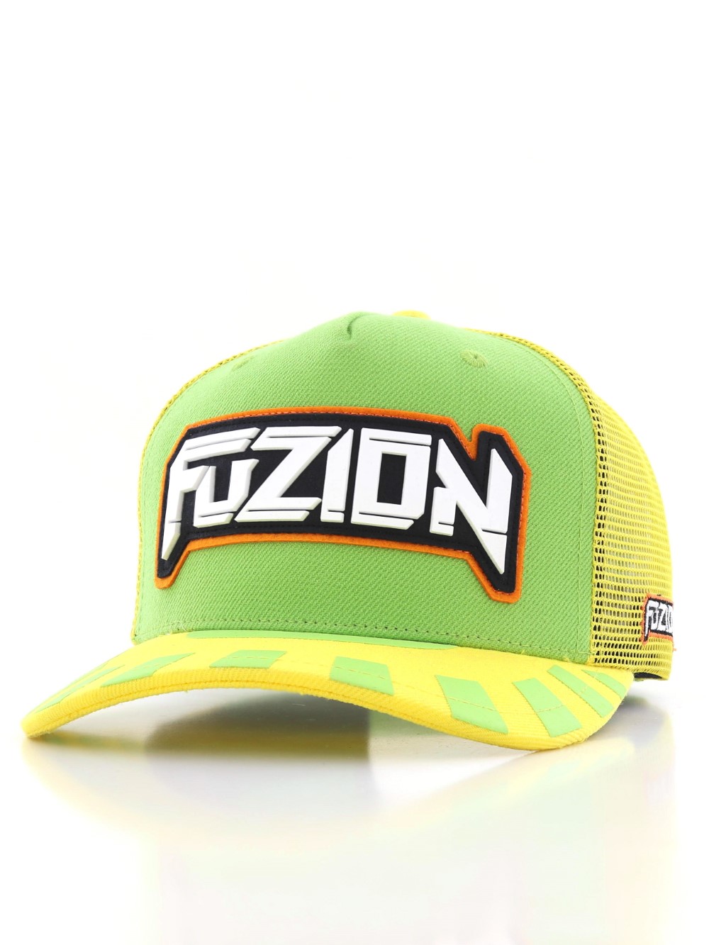 Fuzion Xtreme Baseball Trucker Cap Green/Yellow