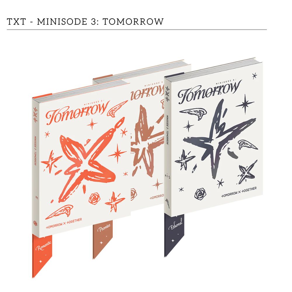 6th Mini Album Minisode 3: Tomorrow (Ethereal/ Romantic/ Promise Ver. ) (Assortment - Includes 1) | TXT (Tomorrow X Together)