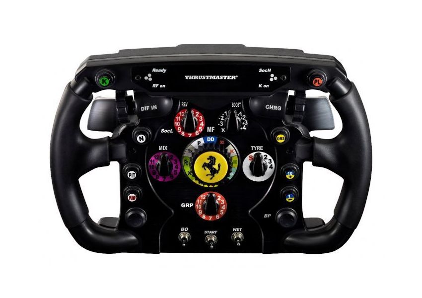عجلة قيادة ثريستماستر فراري F1، كمبيوتر، بلايستاشن 3، أسود