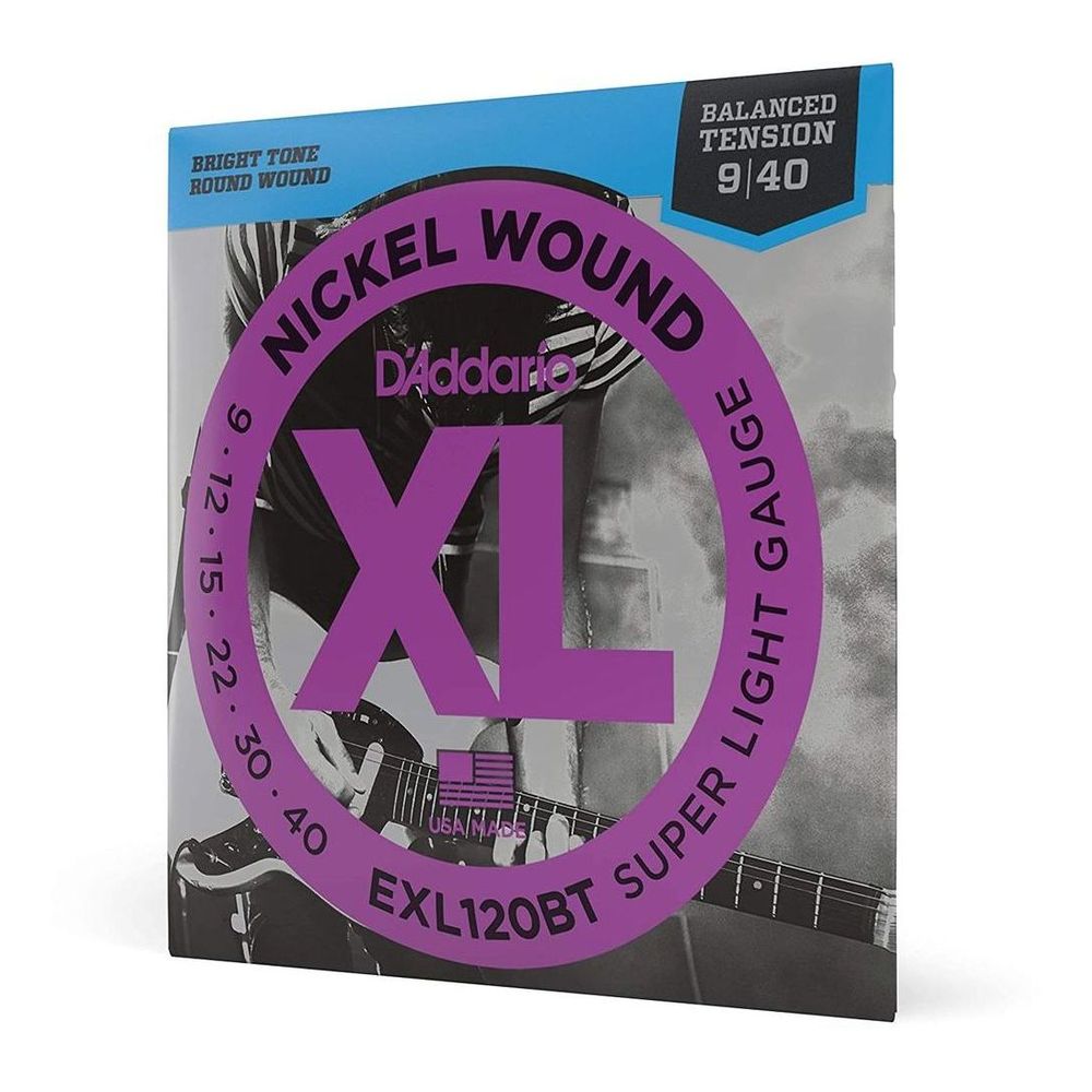Daddario EXL120BT Electric Guitar Strings - Nickel-Wound - Balanced (9-12 Super Light Gauge)