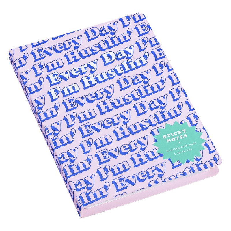 Yes Studio Every Day I'm Hustlin Sticky Notes Book