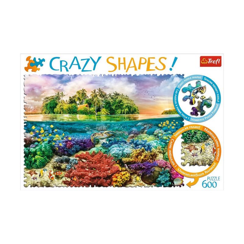 Trefl Tropical Island Crazy Shapes 600 Pcs Jigsaw Puzzle