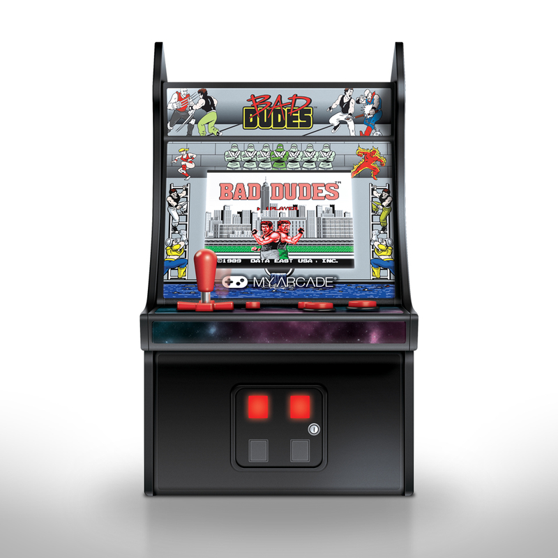 My Arcade Collectible Retro Bad Dudes Micro Player Grey/Black (6.75-inch)