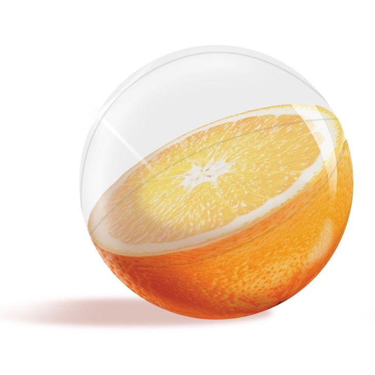 كرة شــاطئ ثلاثية الأبعاد قابلة للنفخ لون برتقالي