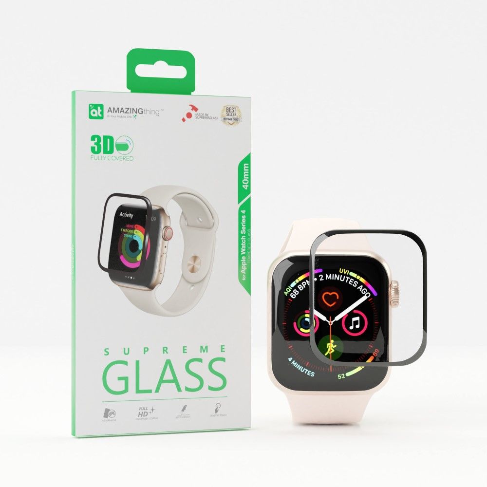 Amazing Thing 40 mm 3D Full Glue/Cover For Apple Watch Series 4