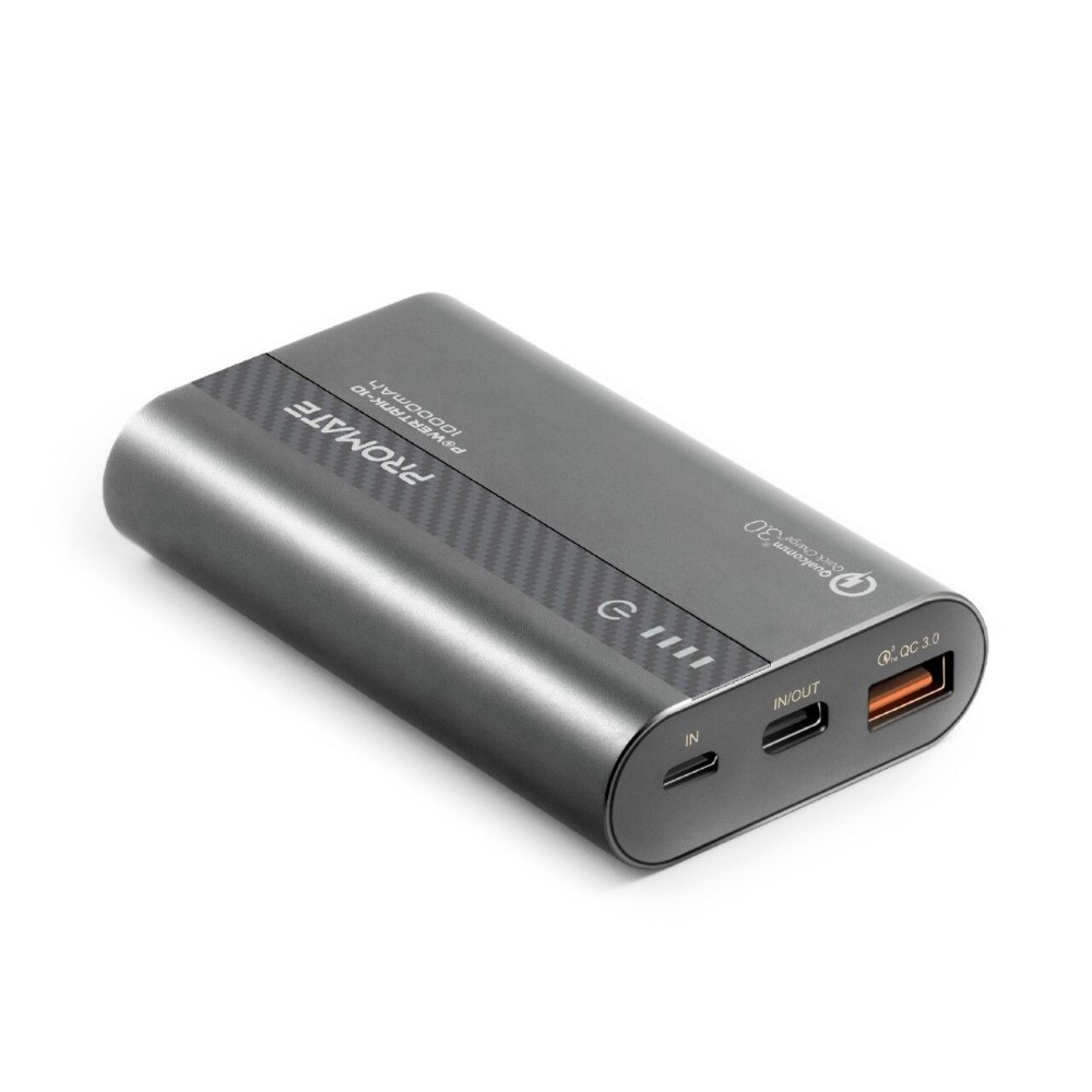 Promate Powertank-10 Grey 10000mAh Metallic Power Bank