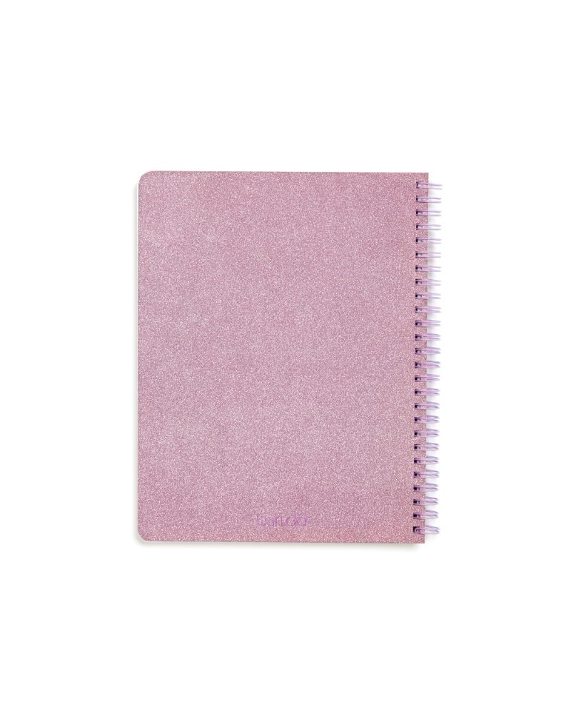 ban.do Rough Draft Mini Notebook Lilac Glitter