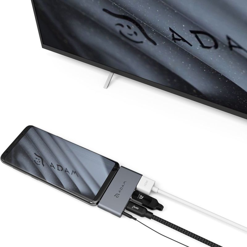 Adam Elements Casa Hub I4 USB-C 4-In-1 Hub for iPad Pro Grey