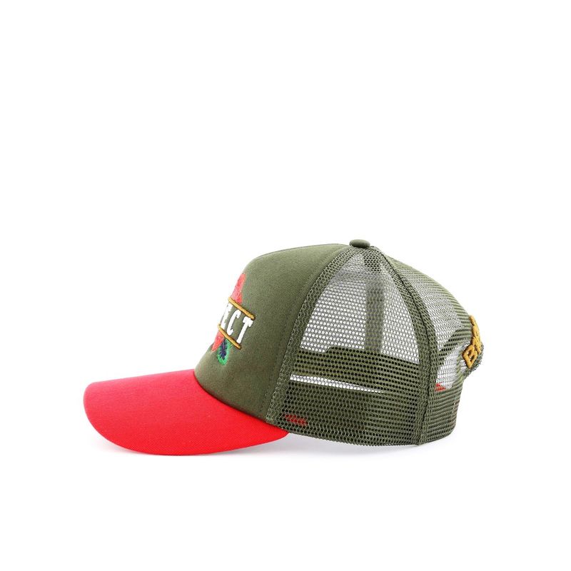 بي ١٨٠ احترام زهرة قبعة رجالي أحمر + أخضر نظام التشغيل