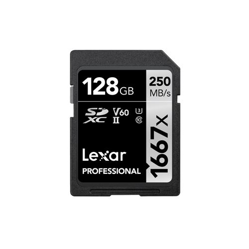 Lexar Professional 128GB 1667X SDHC/SDXC UHS-I Memory Card