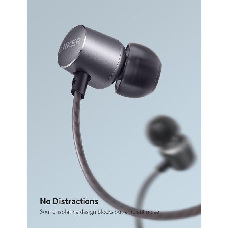 Anker Soundbuds Verve With Remote Control B2B Black/Gray Wired In-Ear Earphones