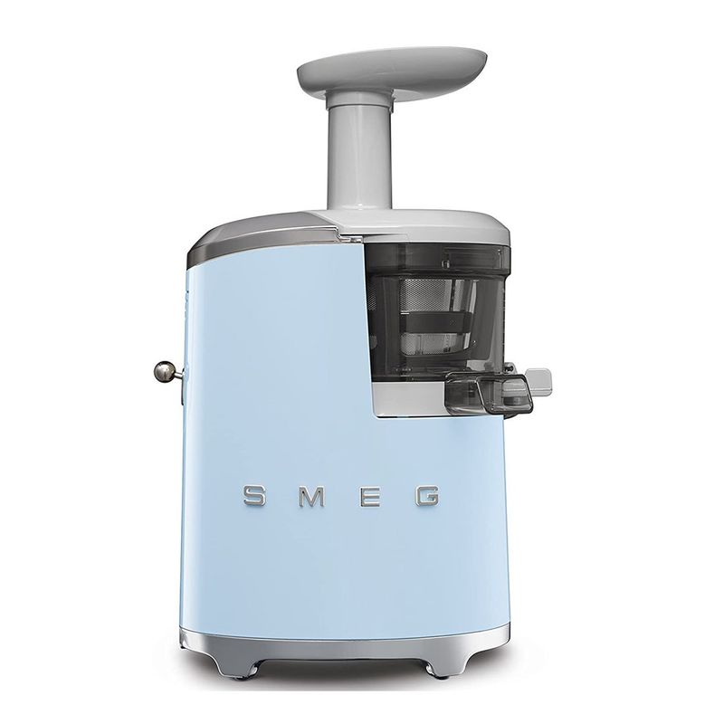 SMEG Slow Juicer Pastel Blue Slow Squeezing Technology