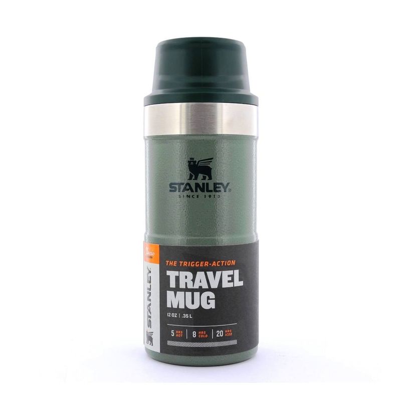 Stanley Trigger Action Travel Mug Hammertone Green 355ml
