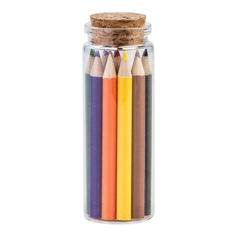 مجموعة الجرعة الملونة - برطمان مكون من 12 قلم تلوين خشبي من ليجامي
