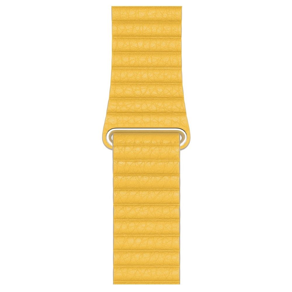 Apple 44mm Meyer Lemon Leather Loop Large for Apple Watch (Compatible with Apple Watch 42/44/45mm)