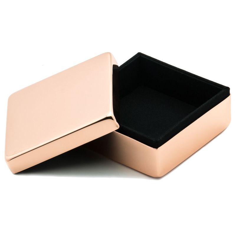 Lund Luxe Rose Gold Square Box with Lid