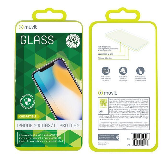 Muvit Tempered Glass Flat for iPhone 11