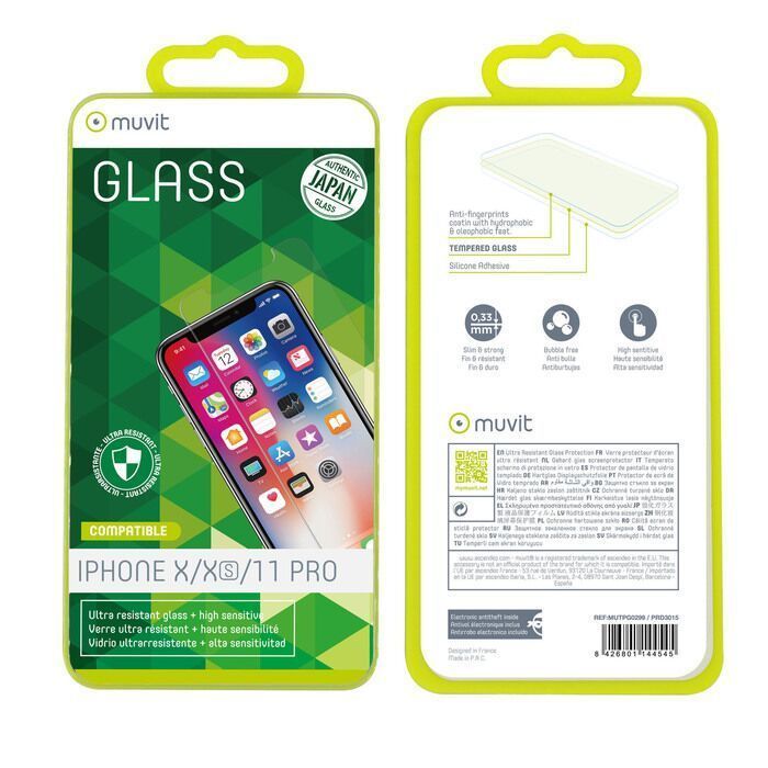 Muvit Tempered Glass Flat for iPhone 11 Pro