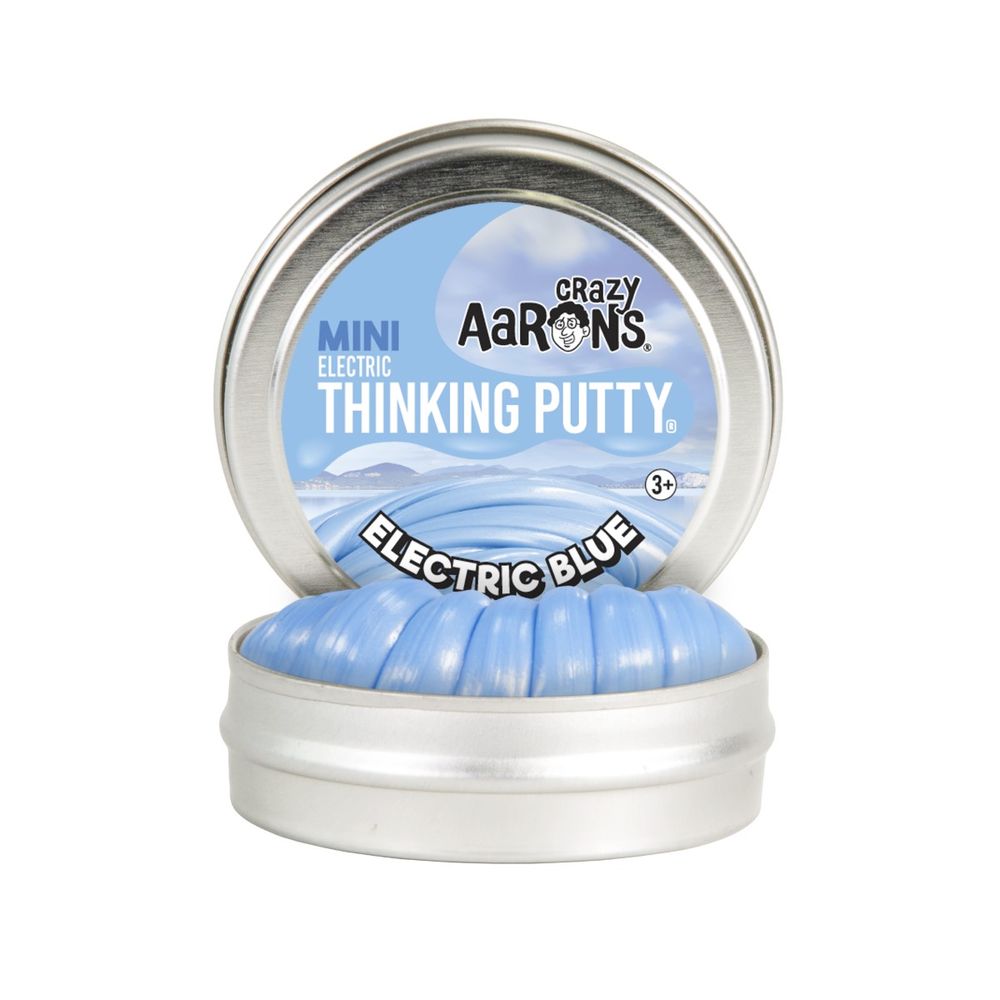 Crazy Aaron Mini Electric Blue 2 Inch Thinking Putty Tin