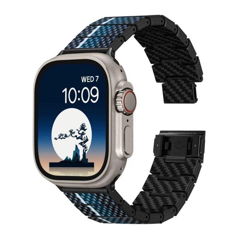 Pitaka Dreamland Chromacarbon Band for Apple Watch (Fits All Sizes) - Moon