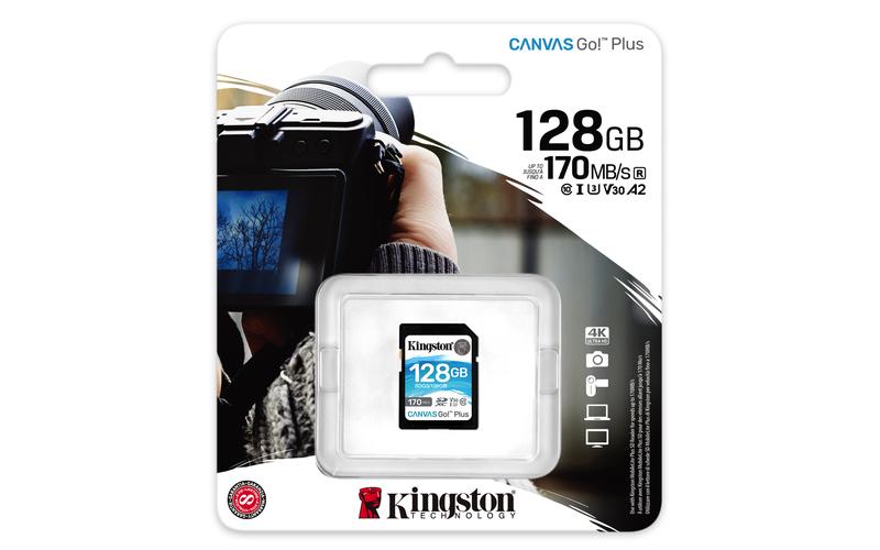 Kingston 128GB Canvas Go Plus UHS-I SDXC Memory Card