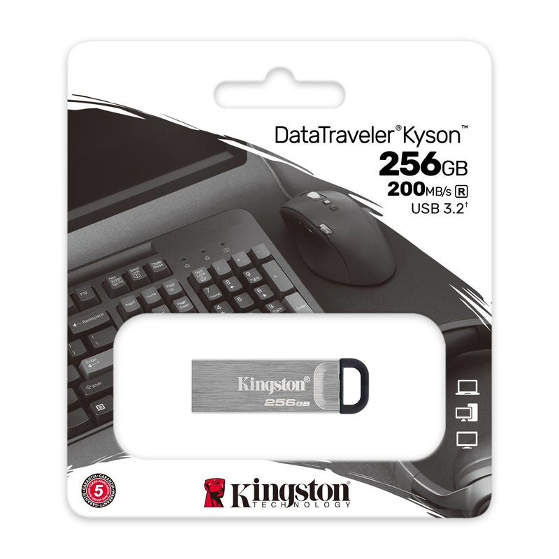 Kingston 256GB DataTraveler Kyson USB 3.2 Gen 1 Flash Drive