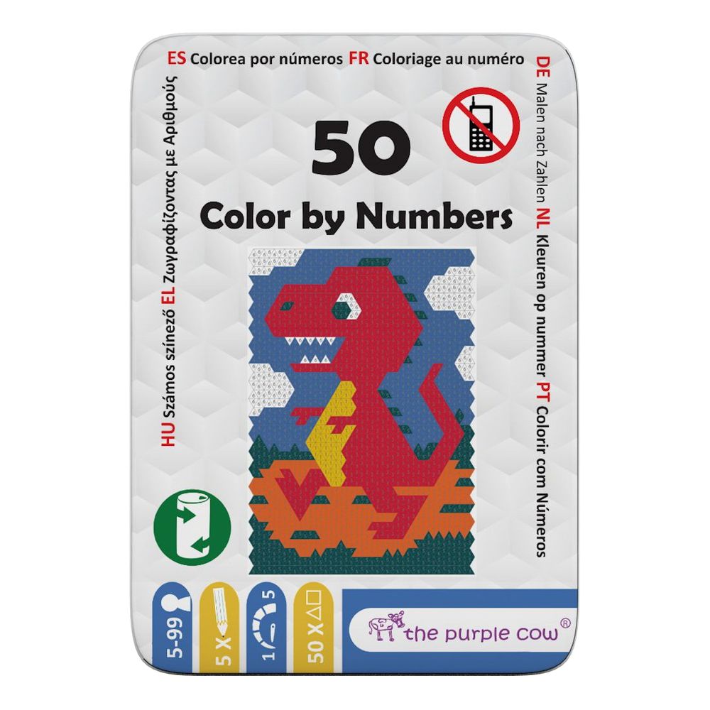 The Purple Cow Fifty Color By Numbers Card Game