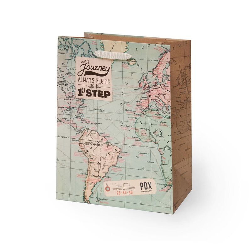 Legami Map Gift Bag - Medium Legami Map Gift Bag - Medium