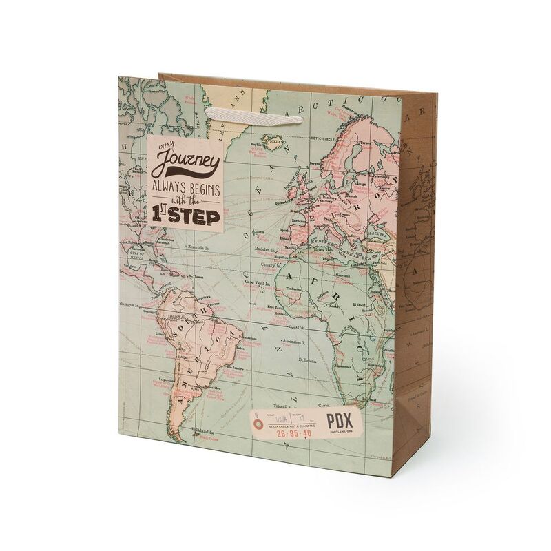 Legami Map Gift Bag - Large Legami Map Gift Bag - Large